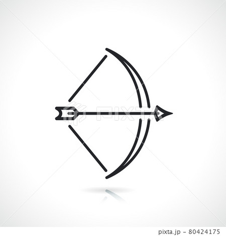 Bow And Arrow Line Iconのイラスト素材 Bow And Arrow Line Iconのイラスト素材