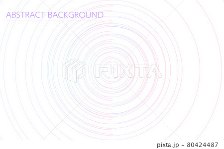 同心円のアブストラクト背景 ピンクから水色へのグラデーションのイラスト素材