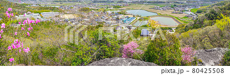 加西アルプス善防山 中腹から西笠原町方面の眺め(兵庫県加西市西笠原町)※作品コメント欄に撮影位置 加西アルプス善防山 中腹から西笠原町方面の眺め(兵庫県加西市西笠原町)※作品コメント欄に撮影位置 80425508