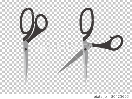 布ばさみのイラスト　はさみのイラスト 80425693