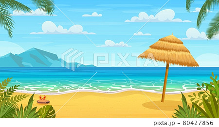 Sea panorama. Tropical beach 80427856