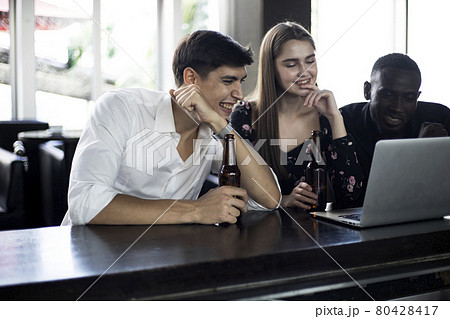 Happiness executive business meeting and discuss in meeting room. 80428417