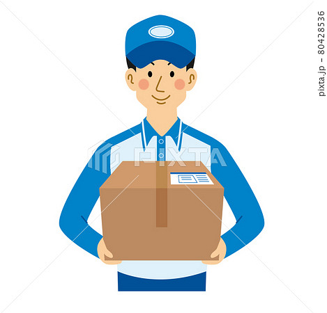 荷物を運ぶ運送業者 80428536