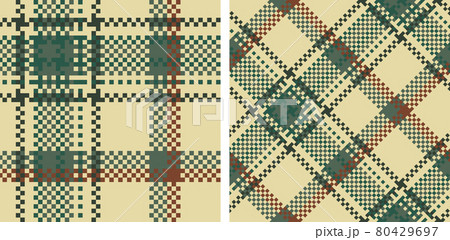 Tartan pattern set. 80429697