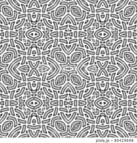 Psychodelic seamless geometric pattern. 80429698