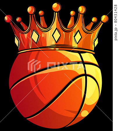 Basket ball King Crown. vector illustration deisgn 80431428