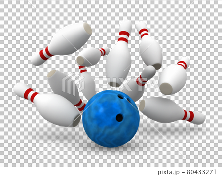 ボウリング　ストライクの瞬間 80433271