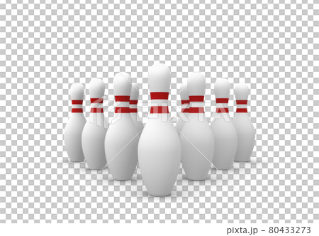 Lined bowling pins 80433273