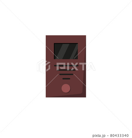 Outdoor door intercom, button bell and microphone for access in premise. 80433340