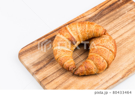 Fresh baked croissants Fresh baked croissants 80433464