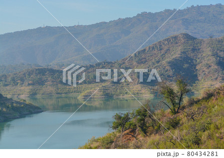 Beautiful Lake Casitas in the rugged mountains of Ventura, Ventura County, California Beautiful Lake Casitas in the rugged mountains of Ventura, Ventura County, California 80434281