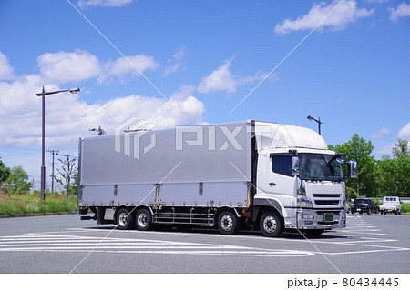 物流イメージ 低床4軸車 空バック 物流イメージ 低床4軸車 空バック 80434445