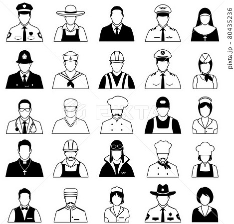 icon workers, profession 80435236