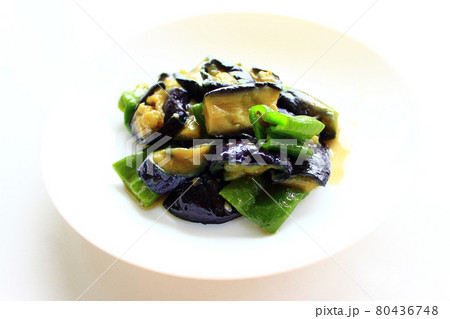 なすとピーマンのサラダ 80436748