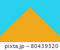 Abstract design orange pyramid pattern on a background of blue sky 80439320