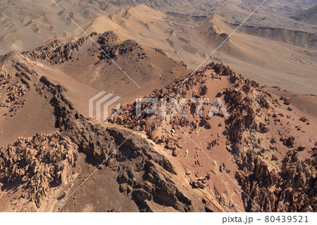 Arid desert and strange stones. 80439521