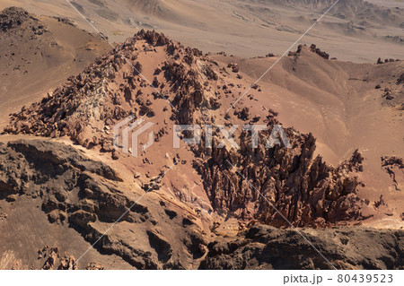 Arid desert and strange stones. Arid desert and strange stones. 80439523