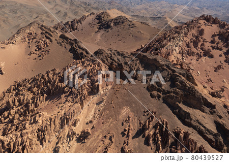 Arid desert and strange stones. Arid desert and strange stones. 80439527