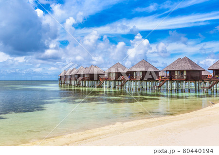 Water Villas (Bungalows) in the Maldives Water Villas (Bungalows) in the Maldives 80440194