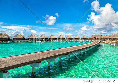 Water Villas (Bungalows) in the Maldives Water Villas (Bungalows) in the Maldives 80440212