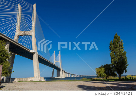 Vasco da Gama Bridge in Lisbon Vasco da Gama Bridge in Lisbon 80441421