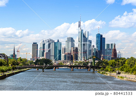 Financial district in Frankfurt 80441533