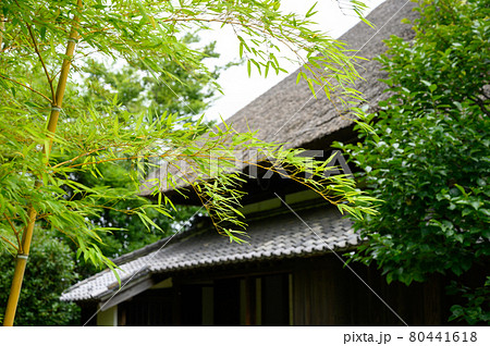 藁葺きの日本家屋のイメージ 80441618