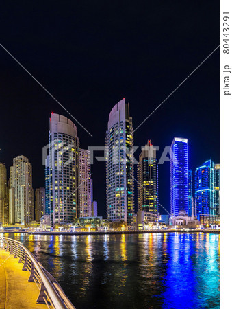 Panorama of Dubai marina Panorama of Dubai marina 80443291
