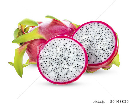 Dragon fruit isolated on white background 80443336