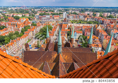 Gdansk, aerial view, Poland 80443856
