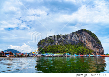 Ko Panyi ( Koh Panyee) is a Muslim fisherman village in Phang Nga Bay, Thailand 80444073