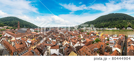 Panoramic aerial view of Heidelberg 80444904