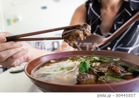 clear stewed beef noodle soup clear stewed beef noodle soup 80445857