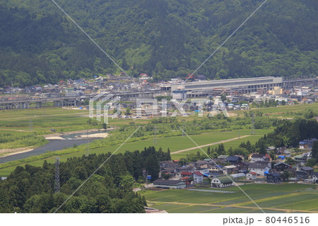 夏の浦佐駅東口と南魚沼市大和地域エリア俯瞰 夏の浦佐駅東口と南魚沼市大和地域エリア俯瞰 80446516