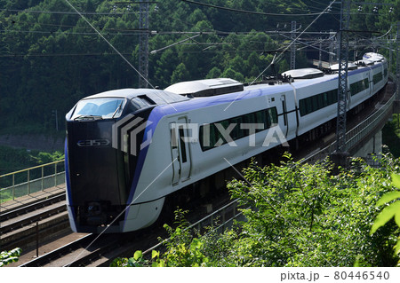 E353系特急あずさ　立場川橋梁 80446540