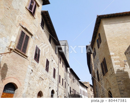 イタリア サンジミニャーノ 街並み イタリア サンジミニャーノ 街並み 80447381