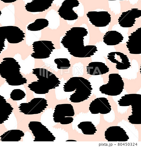 Abstract modern leopard seamless pattern. Animals trendy background. Beige and black decorative vector stock illustration for print, card, postcard, fabric, textile. Modern ornament of stylized skin Abstract modern leopard seamless pattern. Animals trendy background. Beige and black decorative vector stock illustration for print, card, postcard, fabric, textile. Modern ornament of stylized skin 80450324