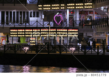 山口県下関市カモンワーフの夜景 山口県下関市カモンワーフの夜景 80451779