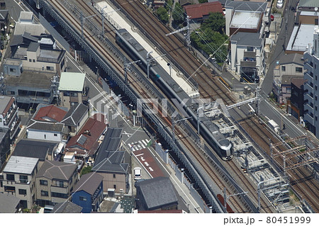 東京スカイツリーから望む：特急リバティけごん（3両編成） 80451999