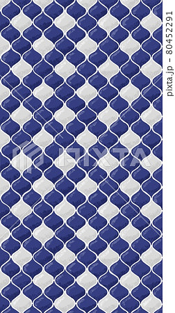 ランタンやモロッカンのタイルの絵具イラストイメージのイラスト素材