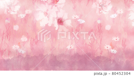 Beautiful pink watercolor rose and peony flowers Beautiful pink watercolor rose and peony flowers 80452304