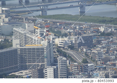 東京スカイツリーから望む:東武スカイツリーライン直通の東急田園都市線8500系 東京スカイツリーから望む:東武スカイツリーライン直通の東急田園都市線8500系 80453993