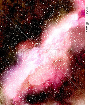 Red galaxy, stars in space, fantasy universe 80455099