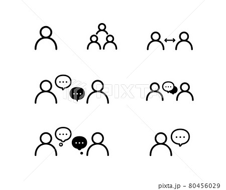 人やチームのアイコンのセット 人物 コミュニケーション 組織 ビジネス 会議 会話 ミーティング 人やチームのアイコンのセット 人物 コミュニケーション 組織 ビジネス 会議 会話 ミーティング 80456029
