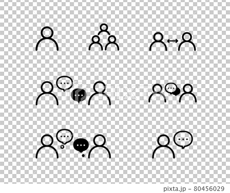 人やチームのアイコンのセット 人物 コミュニケーション 組織 ビジネス 会議 会話 ミーティング 人やチームのアイコンのセット 人物 コミュニケーション 組織 ビジネス 会議 会話 ミーティング 80456029