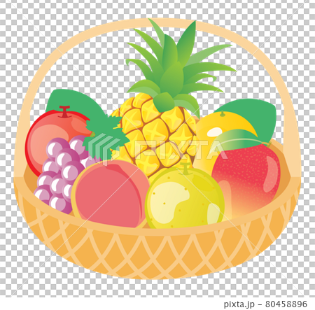 籠に入った果物 籠に入った果物 80458896