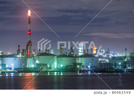 《神奈川県》工場夜景・京浜工業地帯 80463549