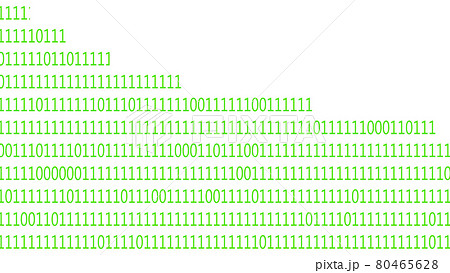 無数に並んだ0と1の数字の列 80465628