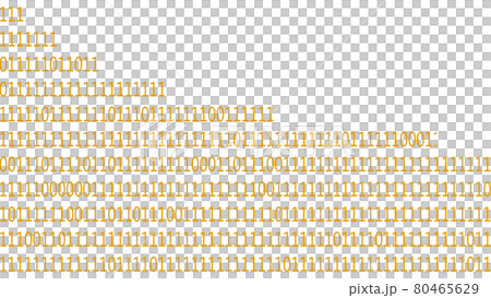 無数に並んだ0と1の数字の列 80465629
