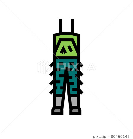 camouflage pants for hunting color icon vector illustration 80466142